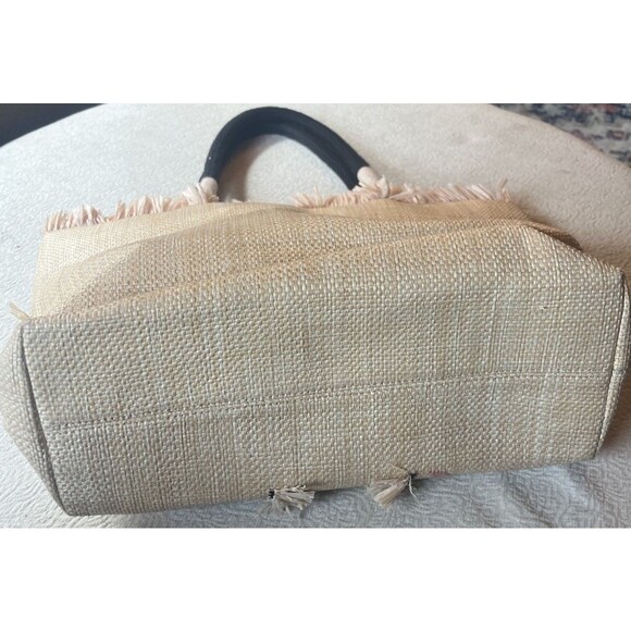 Stella & Dot Shake Your Palm Straw Shoulder Bag Tote Travel Vacation Beach - Picture 5 of 7